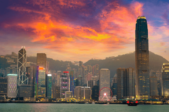Hong Kong skyline with Victoria Harbour